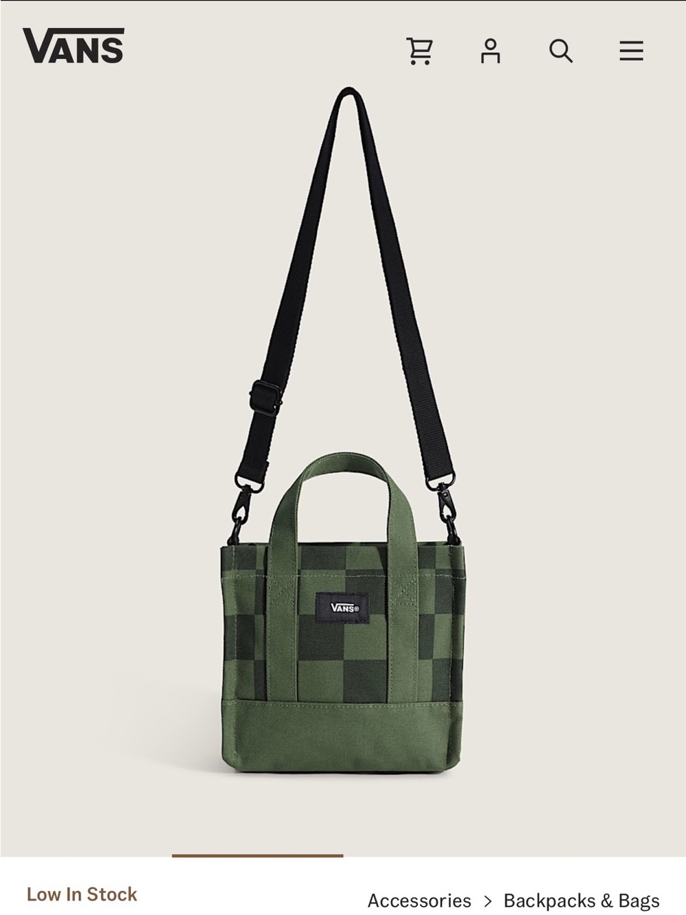 Vans Lil Pergs Tote Bag - Picture 3 of 3